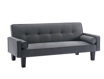 fabric sofa; medieval love seat sofa furniture; with pillows; living room button tufted sofa; pull point design