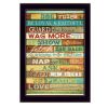 "Dog Rules" By Marla Rae; Printed Wall Art; Ready To Hang Framed Poster; Black Frame