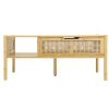 Coffee Table, Top Lifting, Natural Bamboo and Rattan, for Living Room
