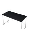 Tennos Vanity Desk in Black &amp; Chrome Finish AC00904