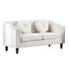 Beige Lint Sofa Set