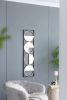 47.2 "in Eclectic Styling Metal Beaded Black Wall Mirror with Contemporary Design for Bedroom,Liveroom & Entryway