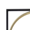 47.2 "in Eclectic Styling Metal Beaded Black Wall Mirror with Contemporary Design for Bedroom,Liveroom & Entryway