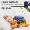 32 Inch Black Flush Mount Ceiling Fan with Light