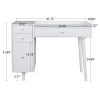 Modern American light luxury Design Bedroom Furniture Set Dressing Table Wood Makeup Vanity Table Set With 3 Drawer And 1 Door