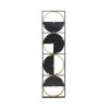 47.2 "in Eclectic Styling Metal Beaded Black Wall Mirror with Contemporary Design for Bedroom,Liveroom & Entryway