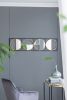47.2 "in Eclectic Styling Metal Beaded Black Wall Mirror with Contemporary Design for Bedroom,Liveroom & Entryway