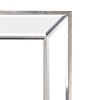 18x12" Modern Flair Medium Silver Rectangle Mirror with Mirrored Frame Silver Tones Wall Decor for Entryway, Living Room, Office, or Hallway