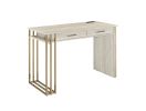 Tyeid Vanity Desk w/USB in Antique White &amp; Gold Finish AC00898