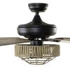 52" Naco 5-Blade LED Ceiling Fan with Remote Control