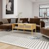 Coffee Table, Top Lifting, Natural Bamboo and Rattan, for Living Room