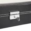 24 Slot Elegant Portable Black Watch Collection Box Case Organizer for Storage Display Holds Watches Jewelry for Men & Women
