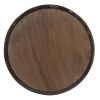D20x1.5"Transitional Decor Style Mango Wood Wall Mirror Wall Decor with Frame of Solid Mango Wood for Bathroom,Entryway Console Lean Against Wall