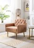 Accent Chair ,leisure single sofa with Rose Golden feet