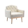 Accent Chair ,leisure single sofa with Rose Golden feet