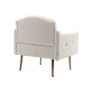 Accent Chair ,leisure single sofa with Rose Golden feet