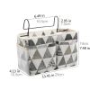 1pc Bedside Storage Bag With Pockets; Fabric Hanging Storage Organizer; Dormitory Upper And Lower Floor Storage Bag; Bedroom Storage Bag