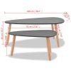 Coffee Table Set 2 Pieces Solid Pinewood