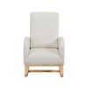 Rocking Chair Mid-Century Modern Rocking Armchair Upholstered Tall Back Accent Glider Rocker