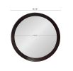 D20x1.5"Transitional Decor Style Mango Wood Wall Mirror Wall Decor with Frame of Solid Mango Wood for Bathroom,Entryway Console Lean Against Wall
