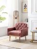 Accent Chair ,leisure single sofa with Rose Golden feet
