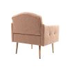 Accent Chair ,leisure single sofa with Rose Golden feet
