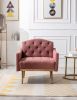 Accent Chair ,leisure single sofa with Rose Golden feet