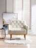Accent Chair ,leisure single sofa with Rose Golden feet