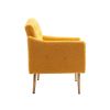 Accent Chair ,leisure single sofa with Rose Golden feet