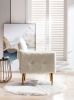 Accent Chair ,leisure single sofa with Rose Golden feet