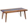 Coffee Table Teak Resin 39.4"x19.7"x15.7"