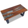 Coffee Table Teak Resin 39.4"x19.7"x15.7"