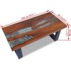 Coffee Table Teak Resin 39.4"x19.7"x15.7"