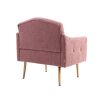 Accent Chair ,leisure single sofa with Rose Golden feet