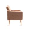 Accent Chair ,leisure single sofa with Rose Golden feet
