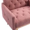 Accent Chair ,leisure single sofa with Rose Golden feet