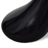 Coffee Table with Round Glass Top High Gloss